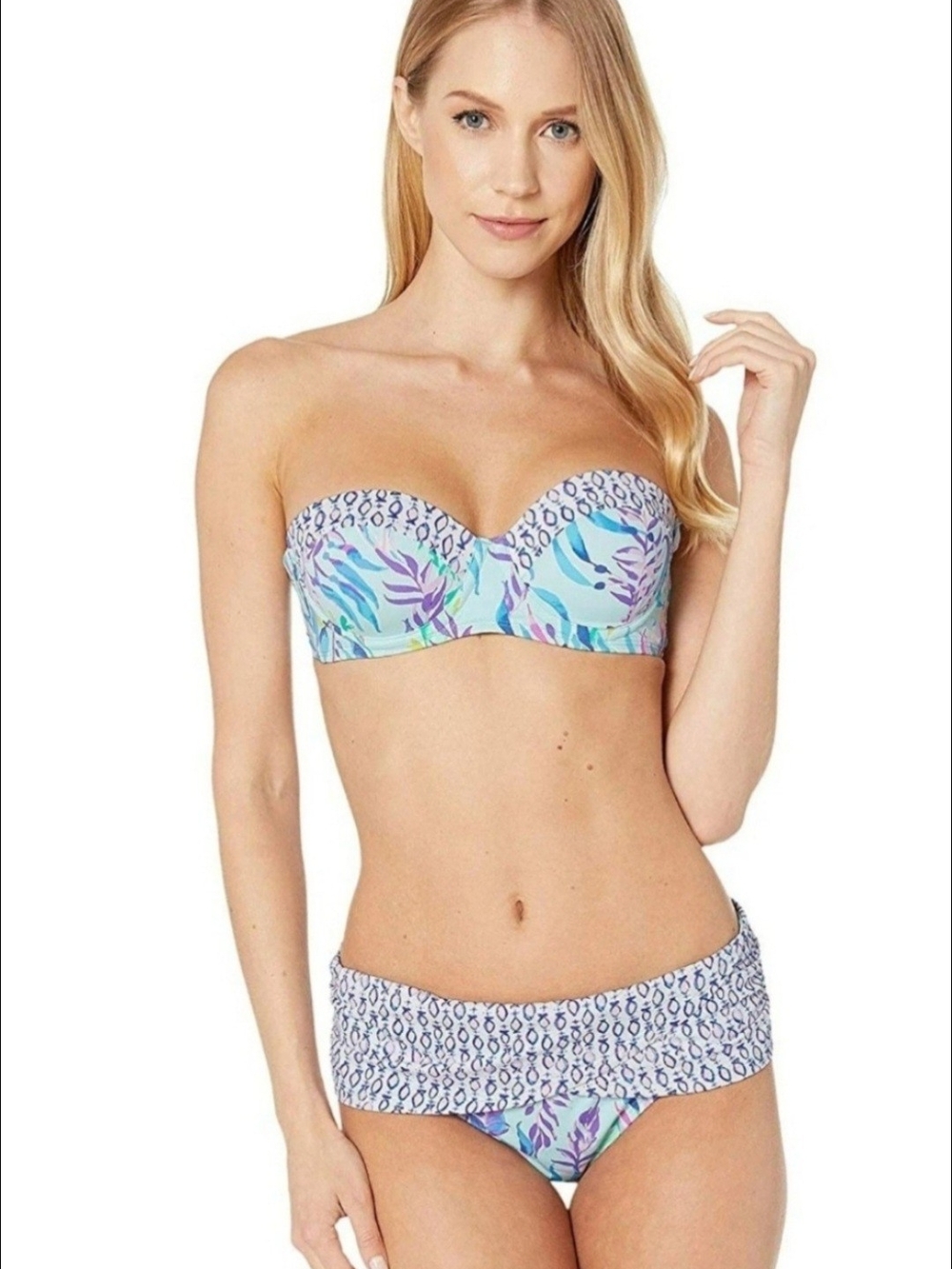 Lilly Pulitzer "Swim Shady" Leven Sarong Bikini, Top Size 10, Bottoms size 12